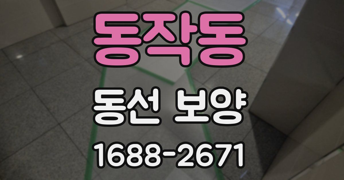 동작동 동선 보양