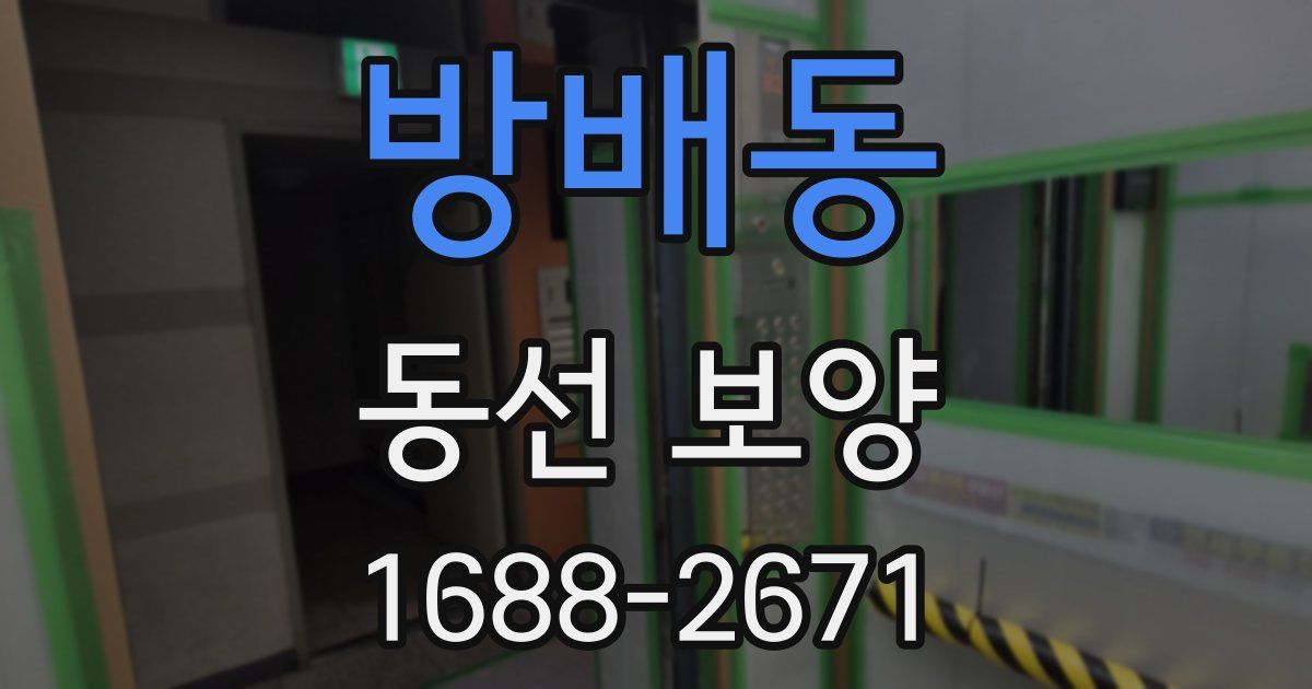 방배동 동선 보양