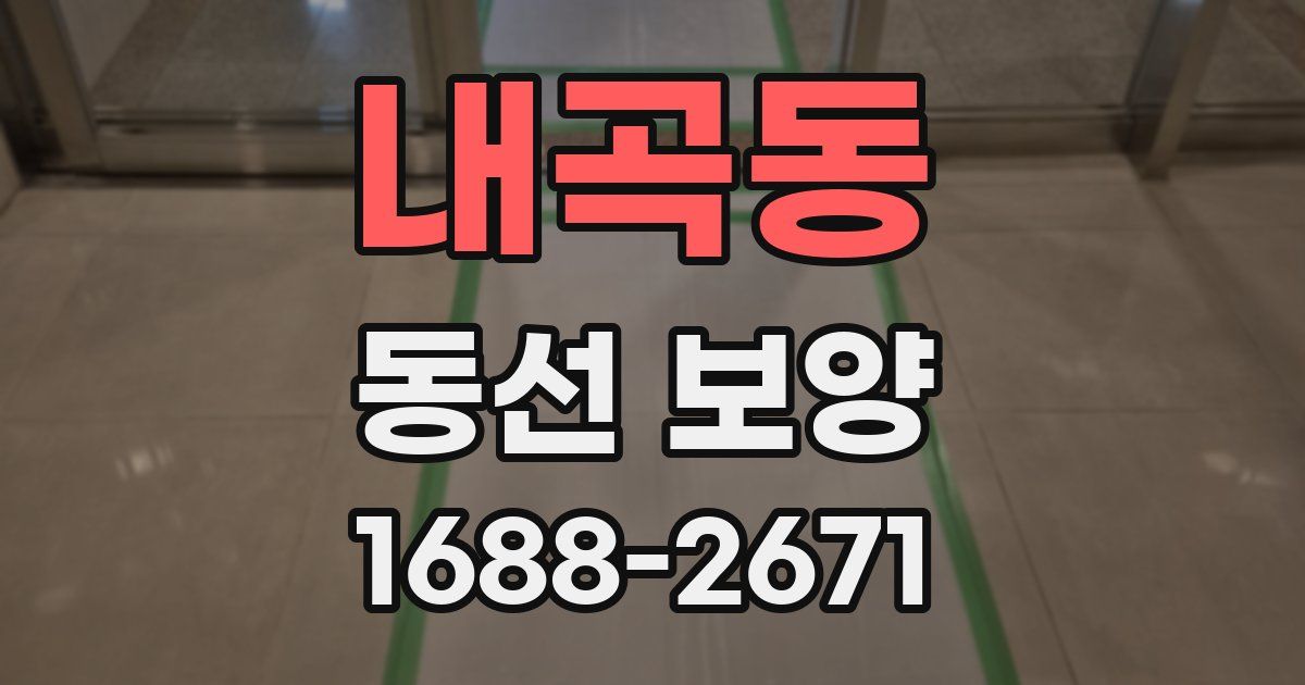 내곡동 동선 보양