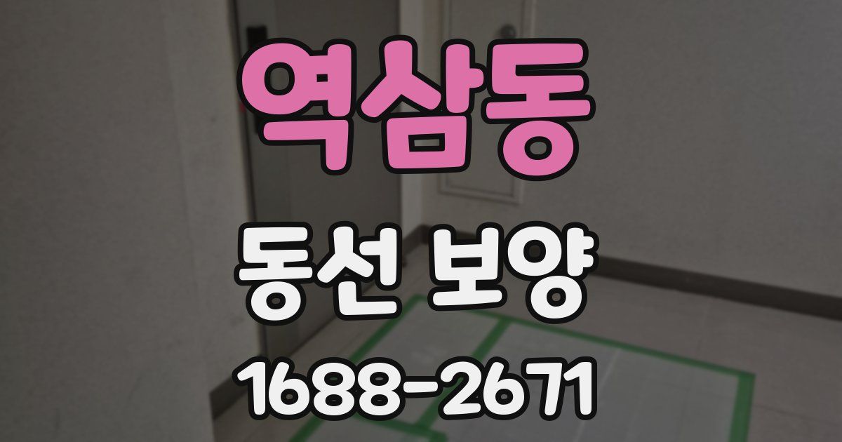 역삼동 동선 보양