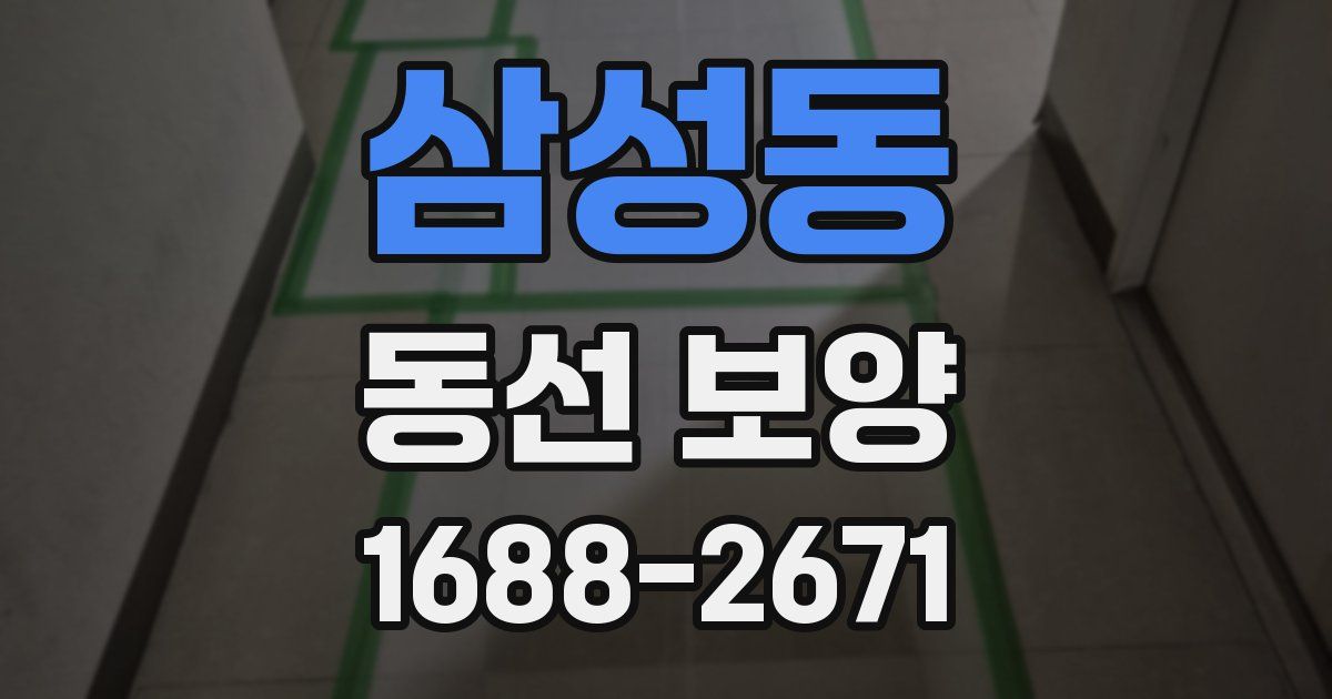 삼성동 동선 보양