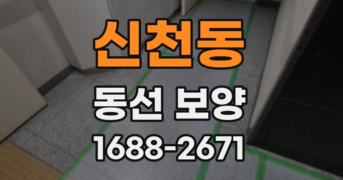 신천동 동선 보양