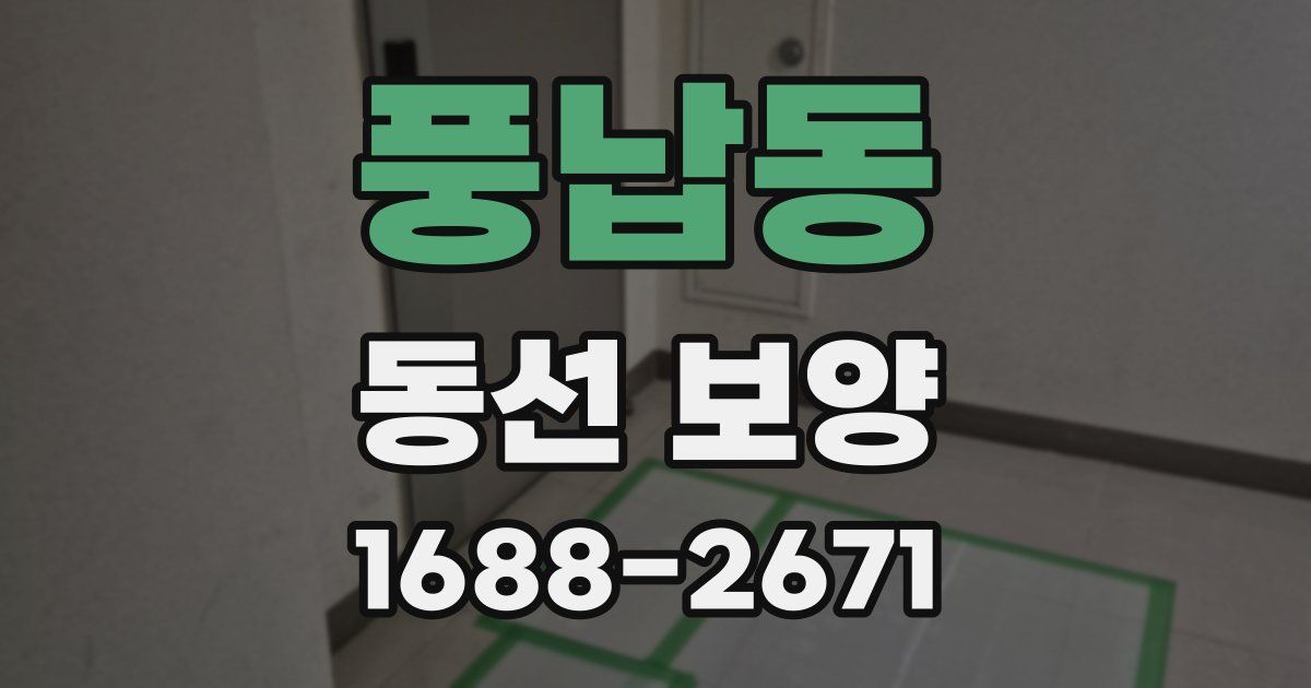 풍납동 동선 보양