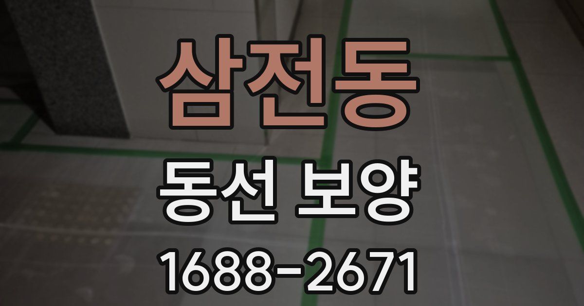 삼전동 동선 보양