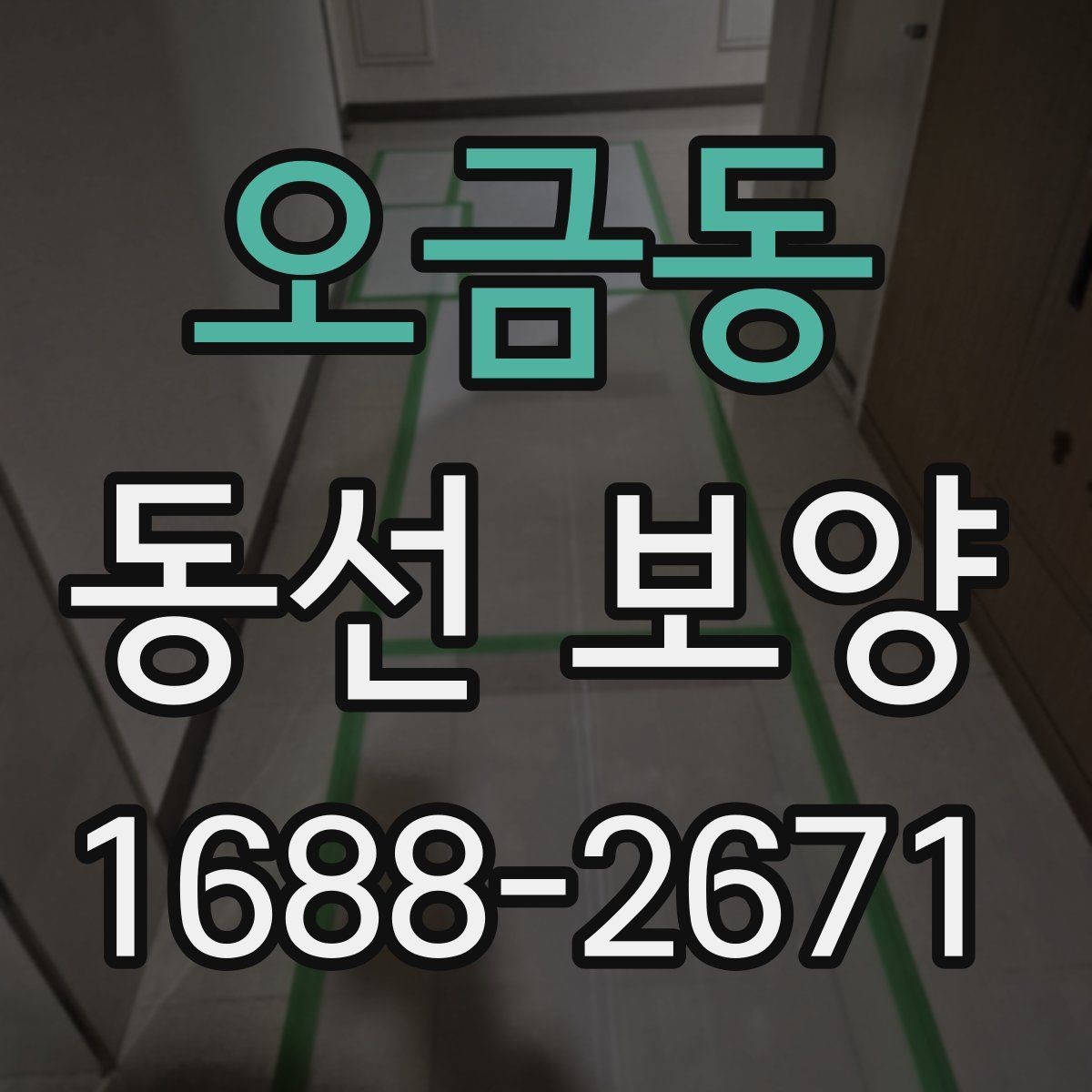 오금동 동선 보양 구간별로 달라지는 작업 방식