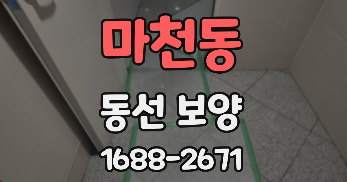 마천동 동선 보양