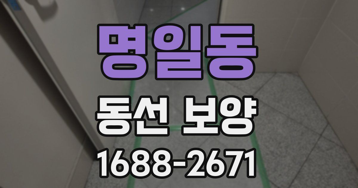 명일동 동선 보양