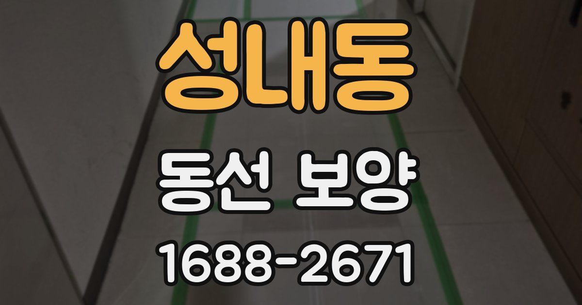 성내동 동선 보양