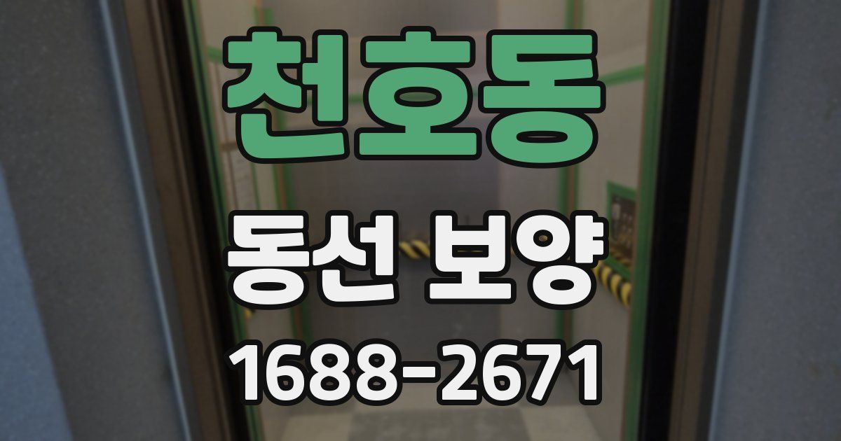 천호동 동선 보양
