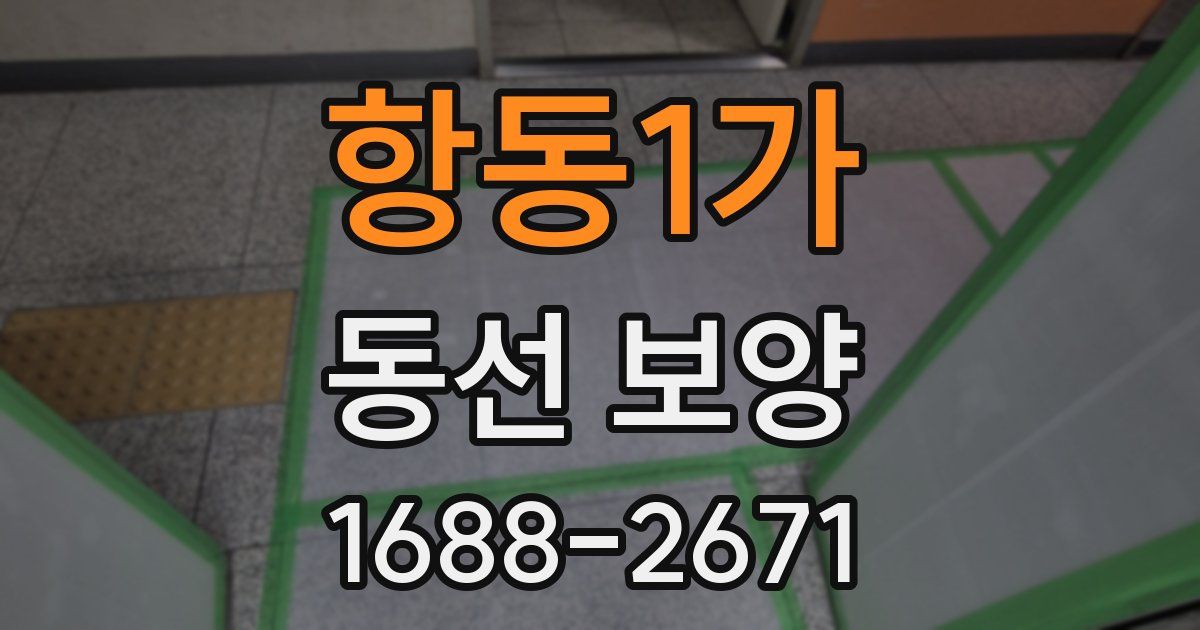항동1가 동선 보양