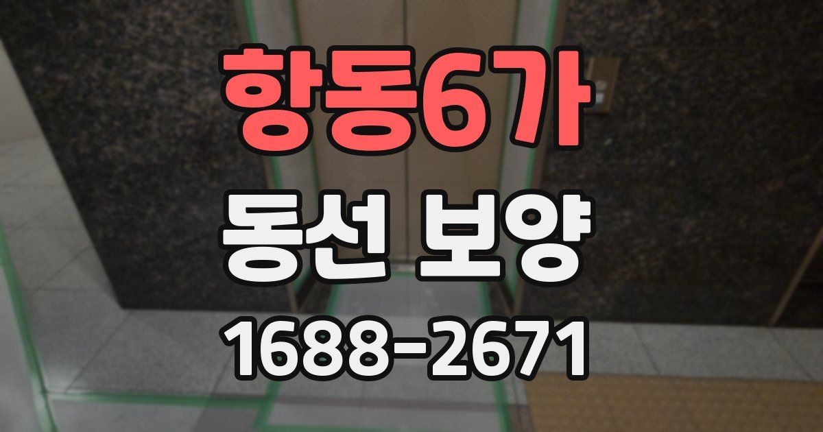 항동6가 동선 보양