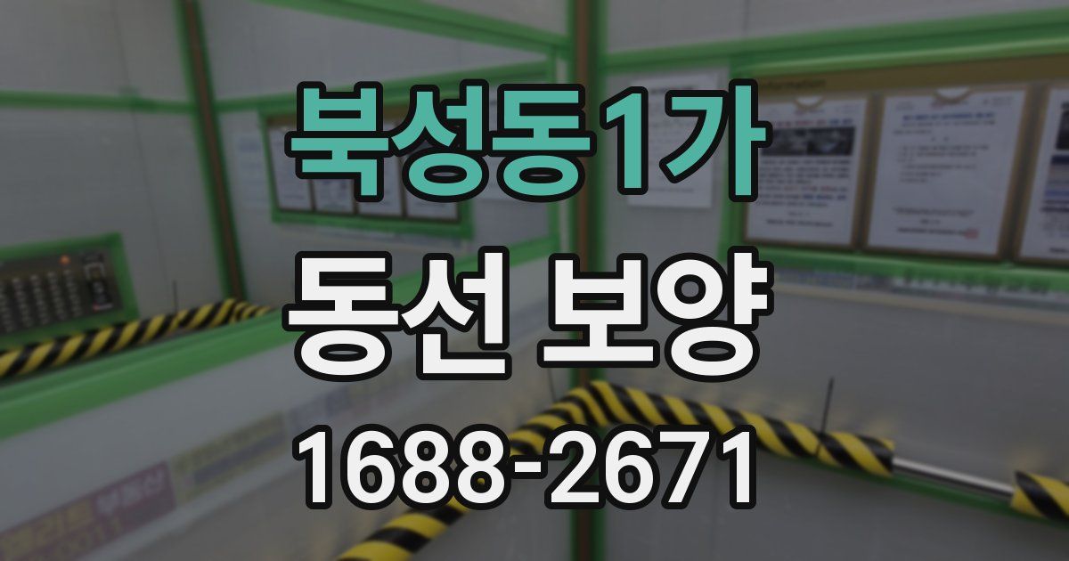 북성동1가 동선 보양