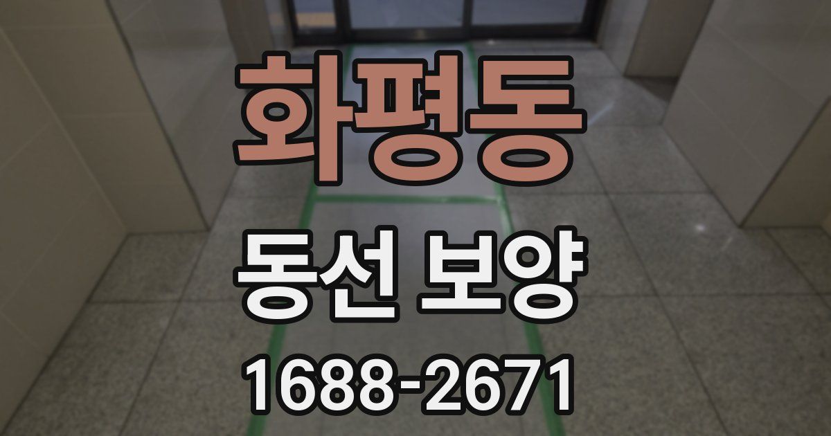 화평동 동선 보양