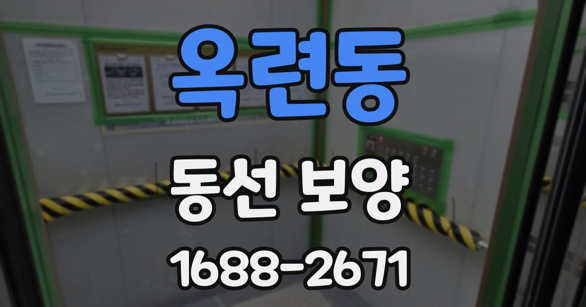 옥련동 동선 보양