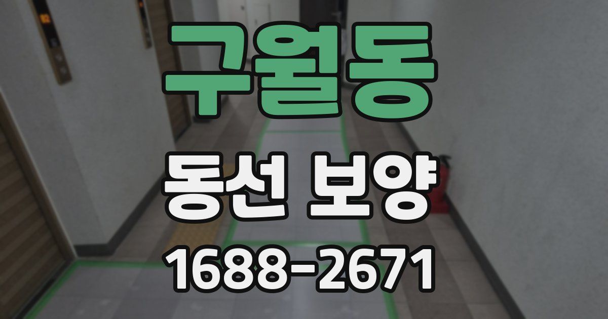 구월동 동선 보양