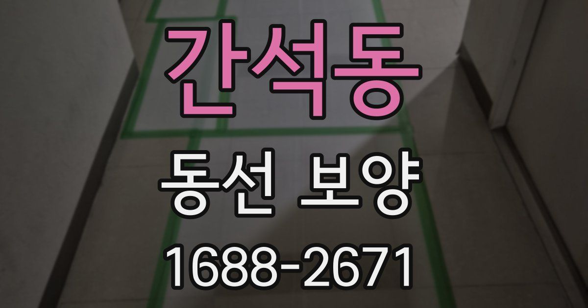 간석동 동선 보양