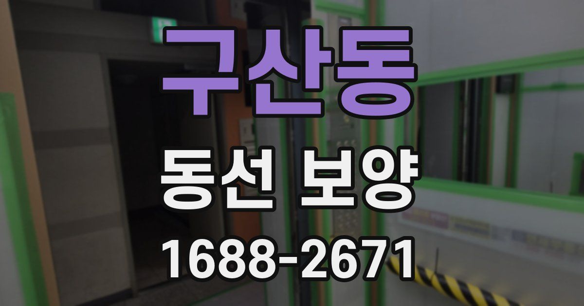 구산동 동선 보양