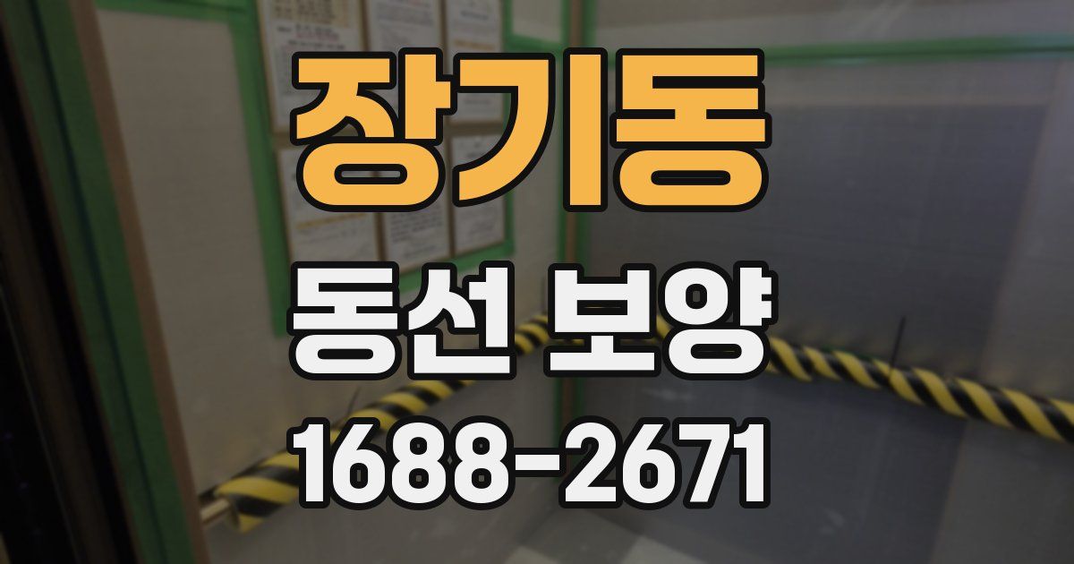 장기동 동선 보양