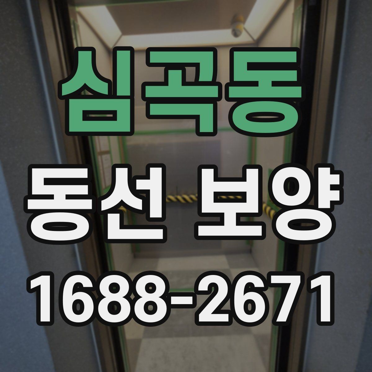 심곡동 동선 보양 작업 시 현장 상황에 따라 달라지는 대응