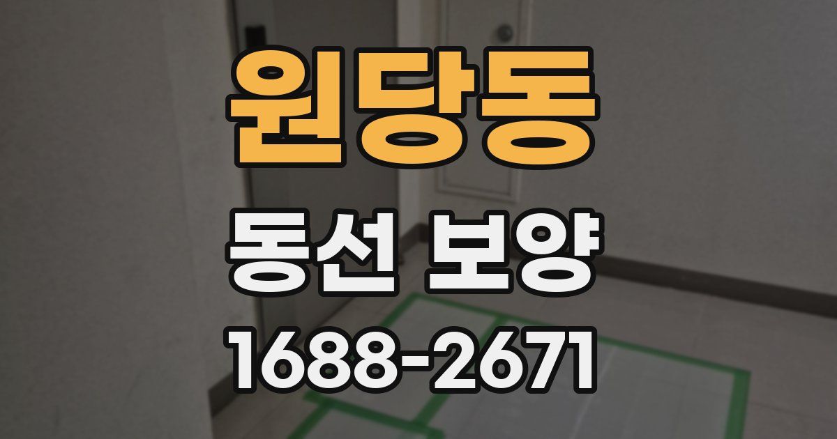 원당동 동선 보양