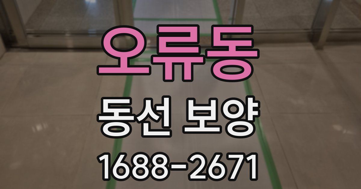 오류동 동선 보양