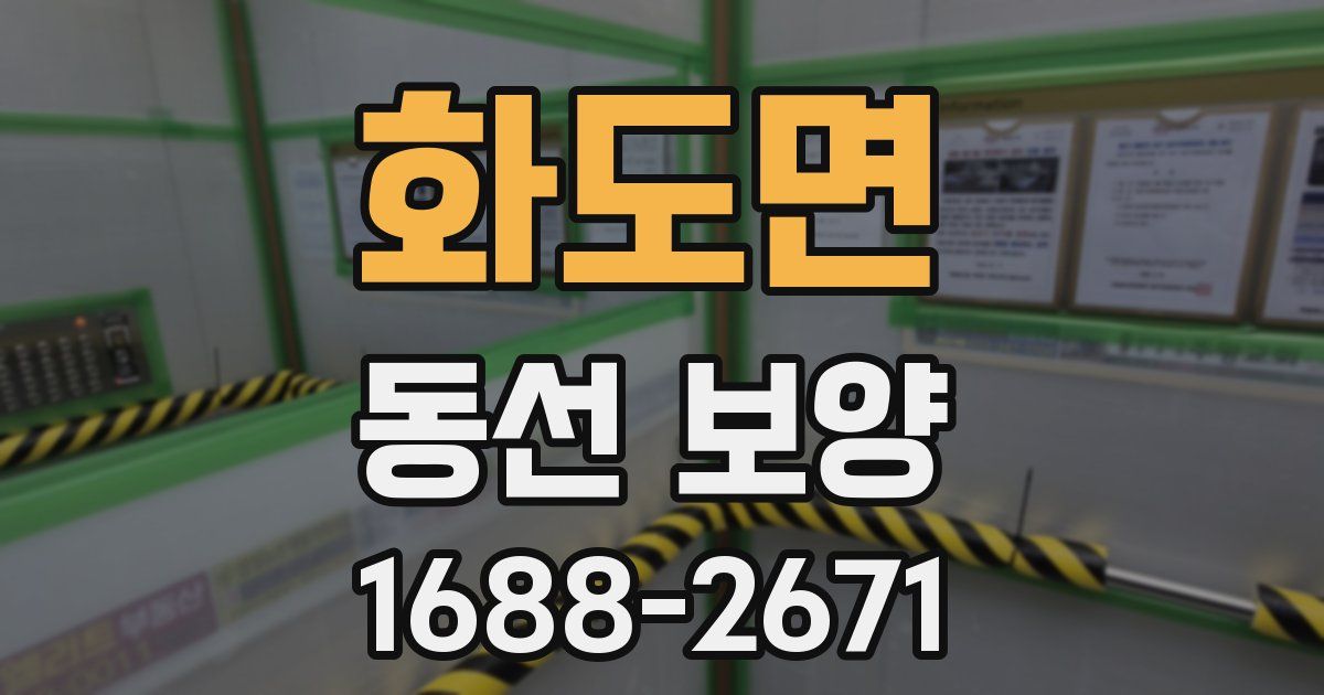 화도면 동선 보양