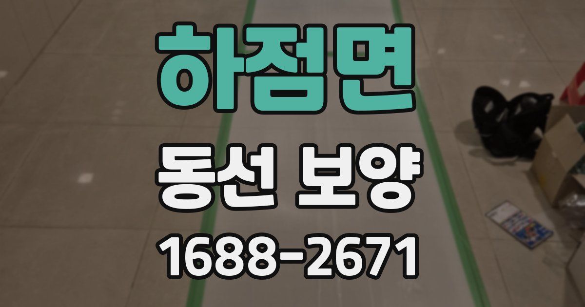 하점면 동선 보양