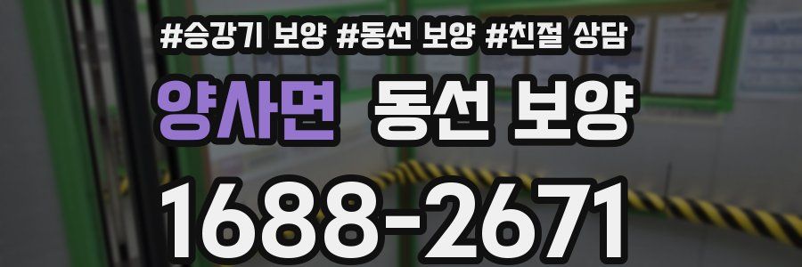양사면 동선 보양