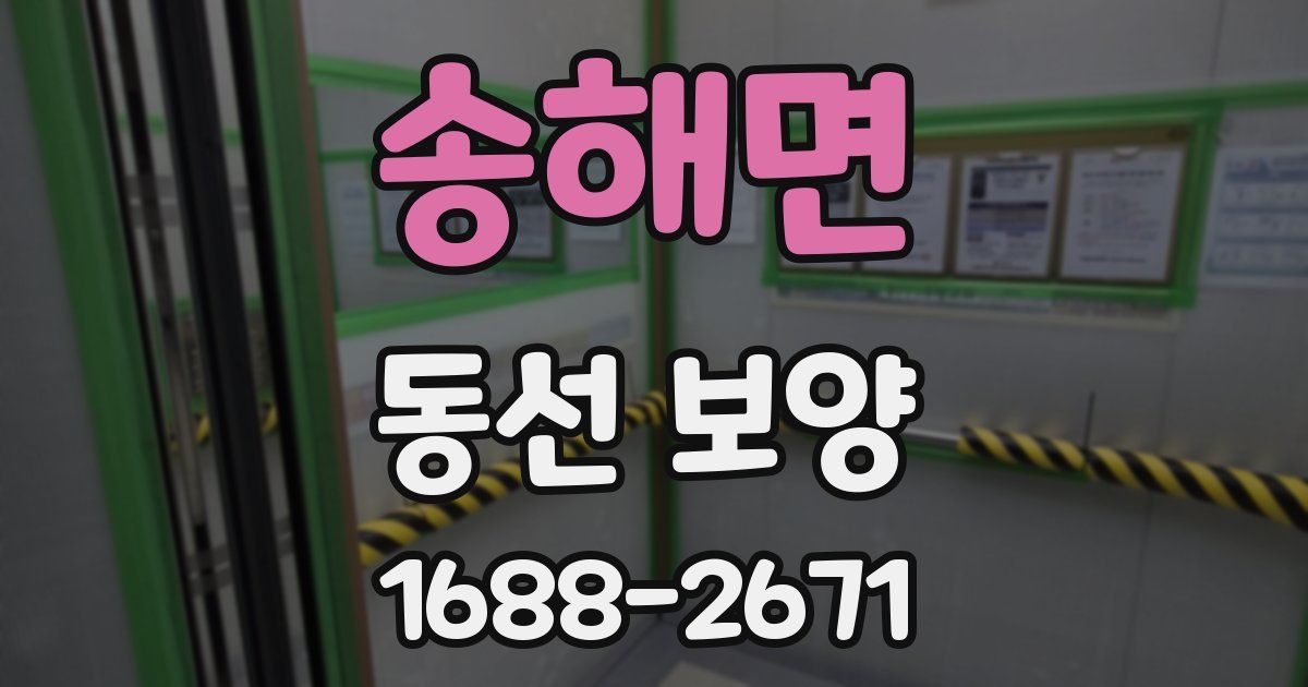 송해면 동선 보양