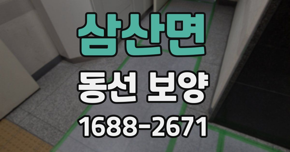 삼산면 동선 보양