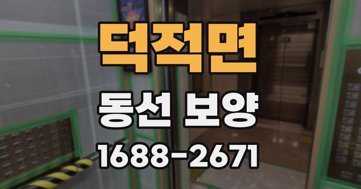 덕적면 동선 보양