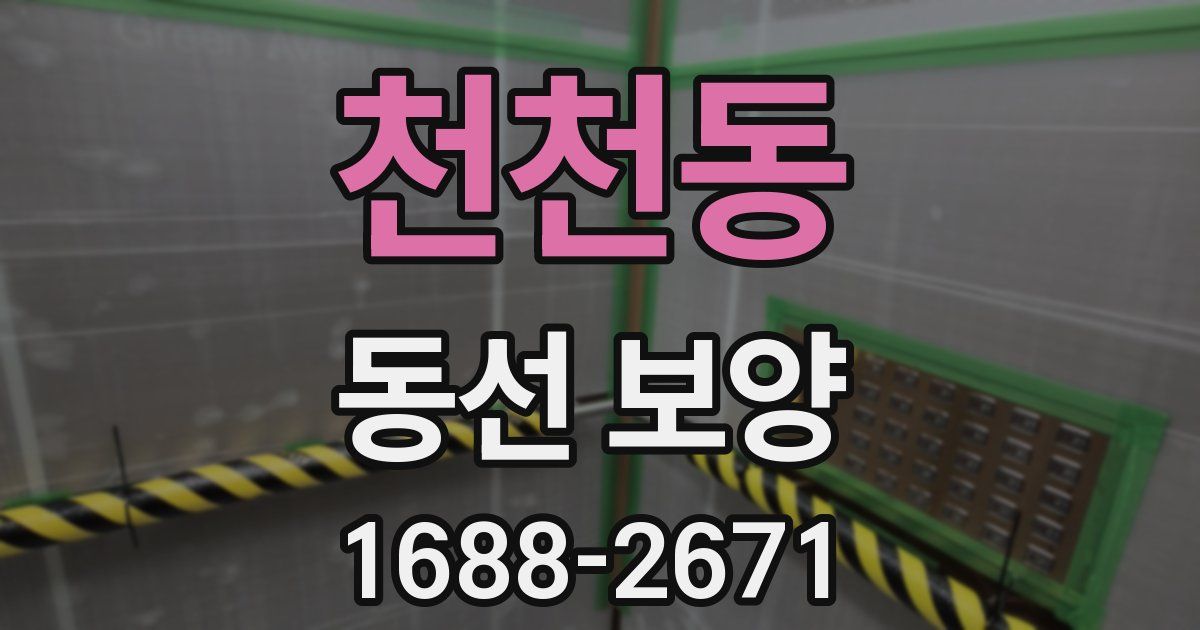천천동 동선 보양