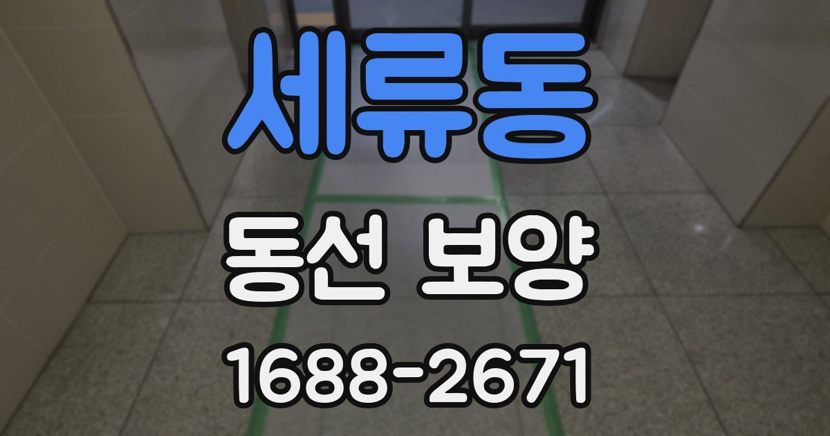 세류동 동선 보양
