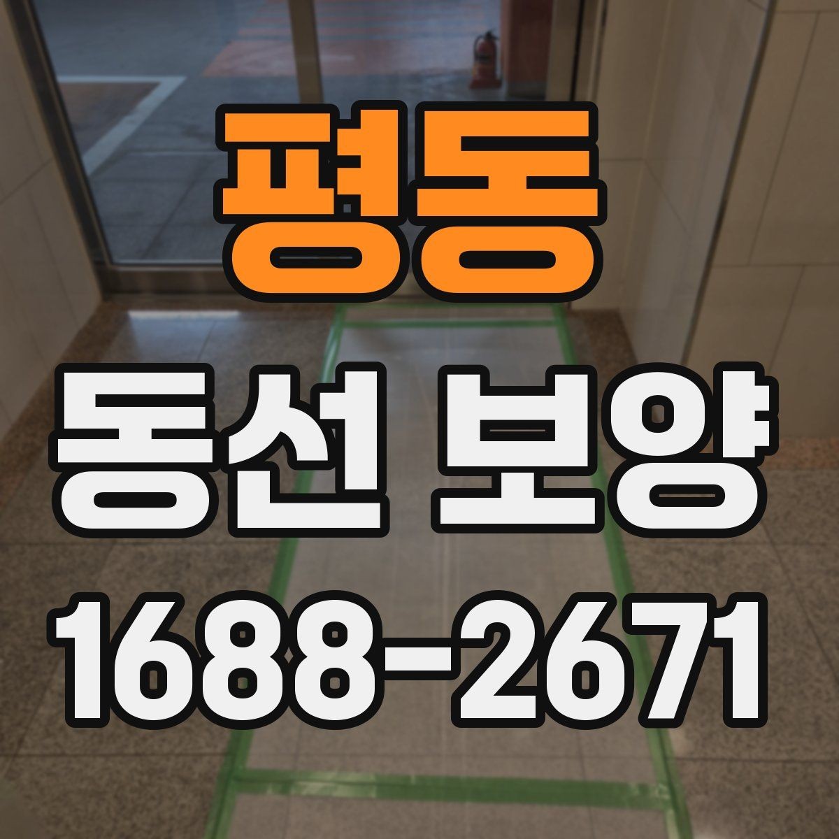 평동 동선 보양 적용 범위를 정하는 기준