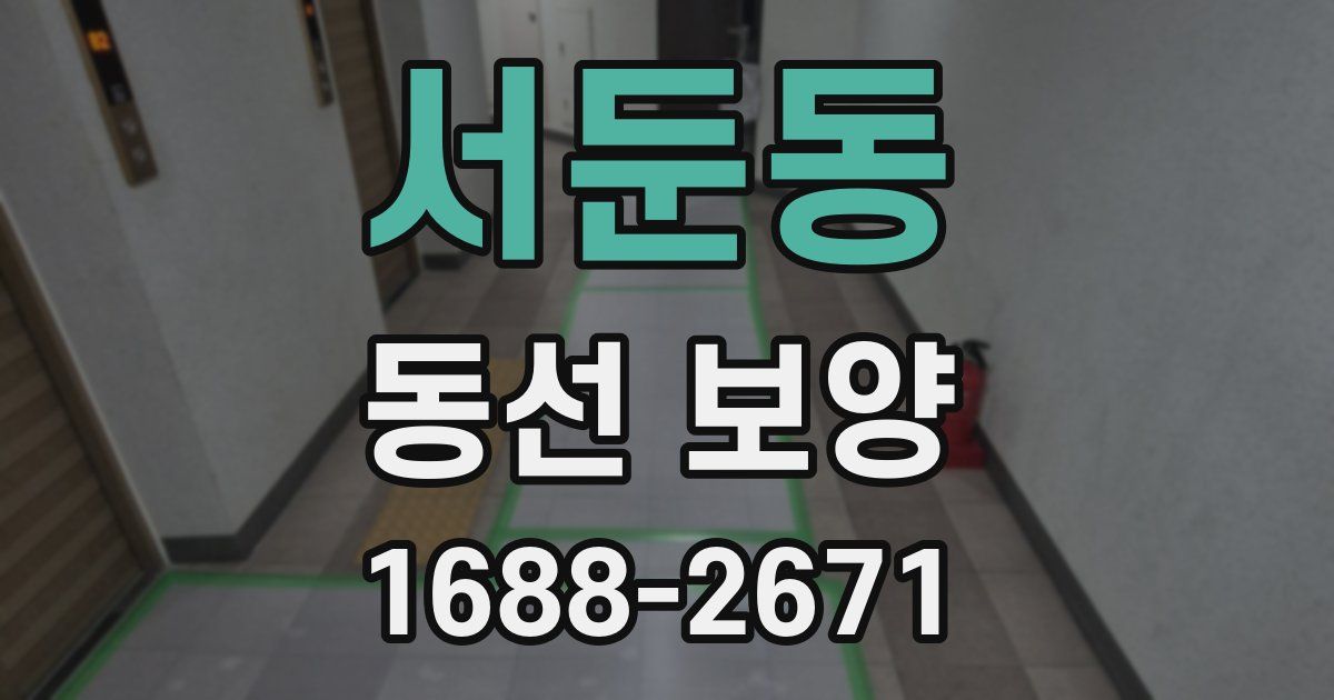 서둔동 동선 보양