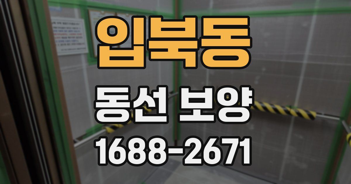 입북동 동선 보양