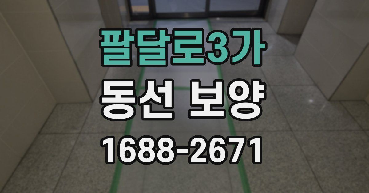 팔달로3가 동선 보양