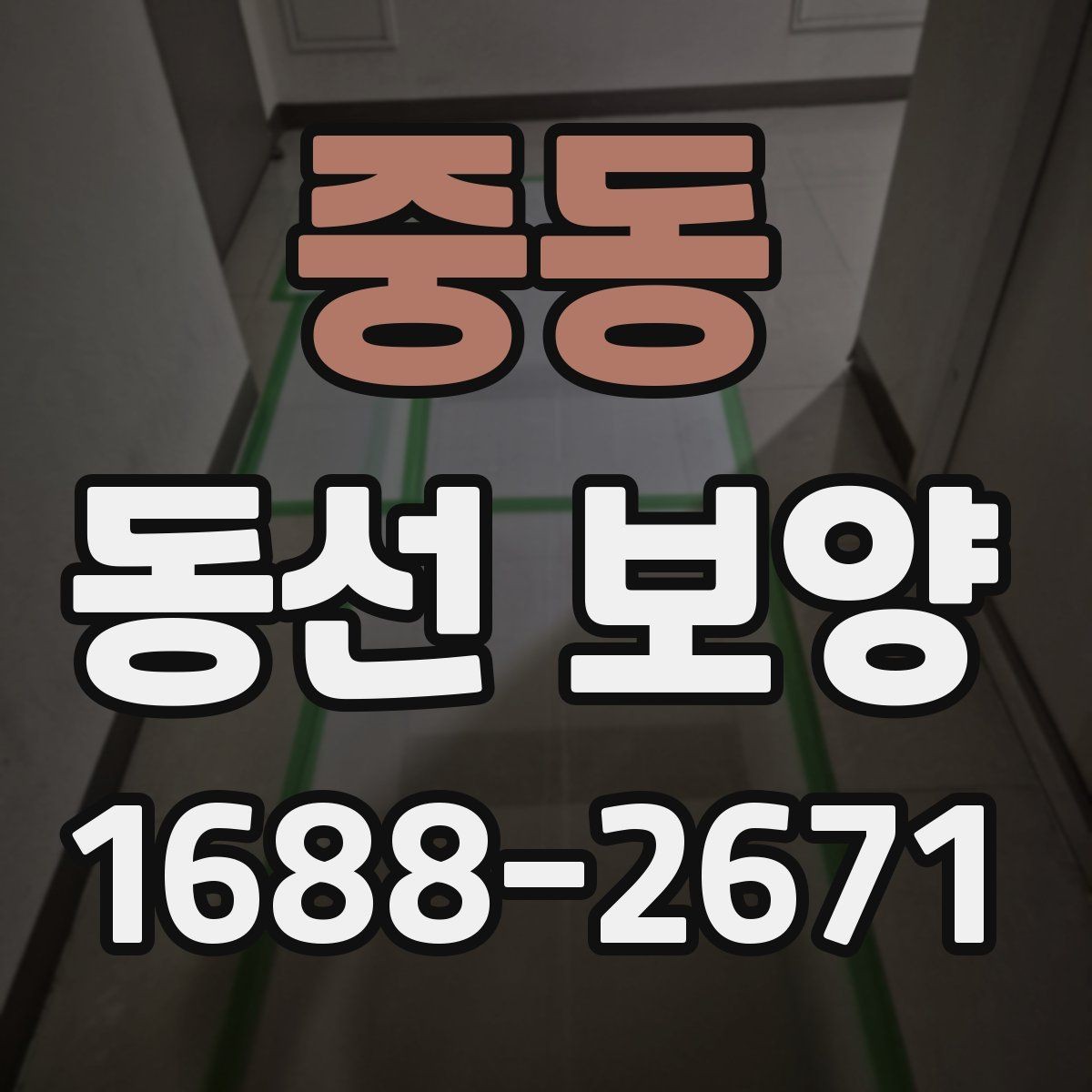 중동 동선 보양 후 정리까지 고려해야 하는 이유
