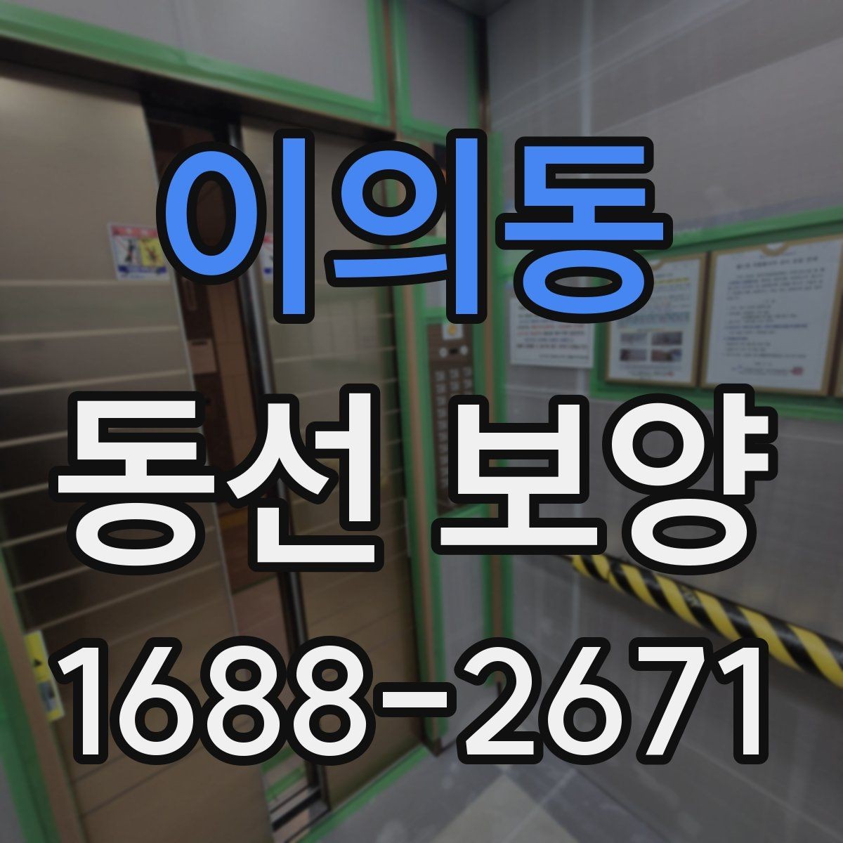 이의동 동선 보양 진행 전 협의해야 할 사항