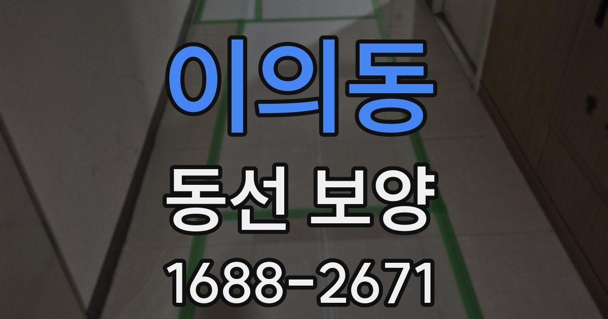 이의동 동선 보양