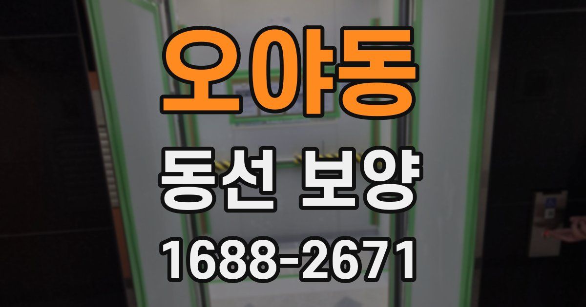 오야동 동선 보양