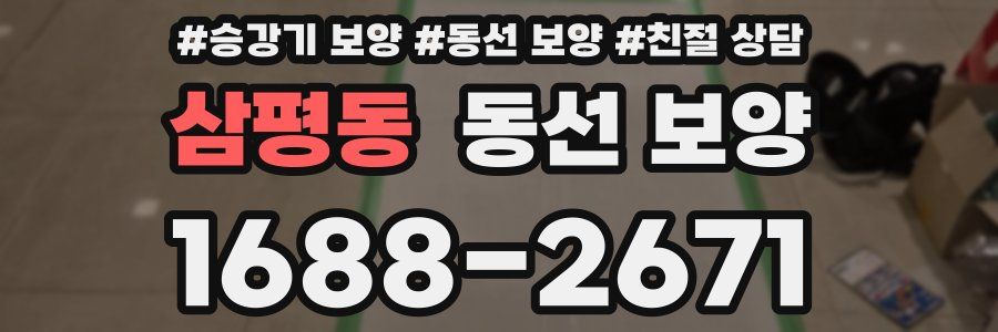 삼평동 동선 보양