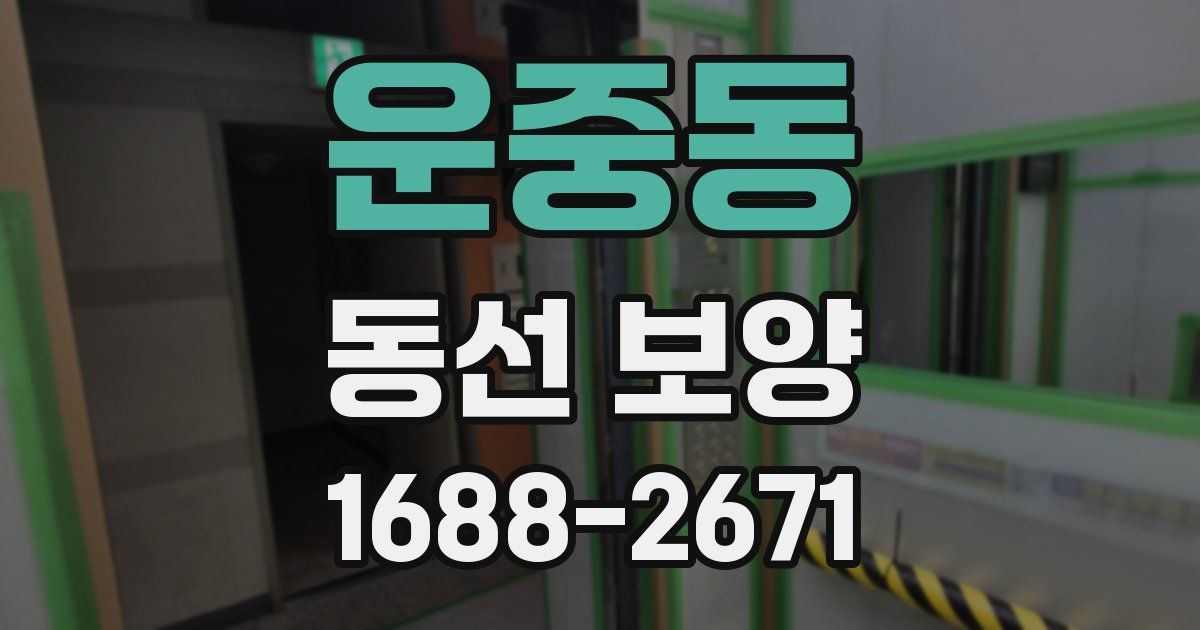 운중동 동선 보양