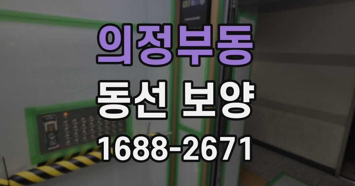 의정부동 동선 보양