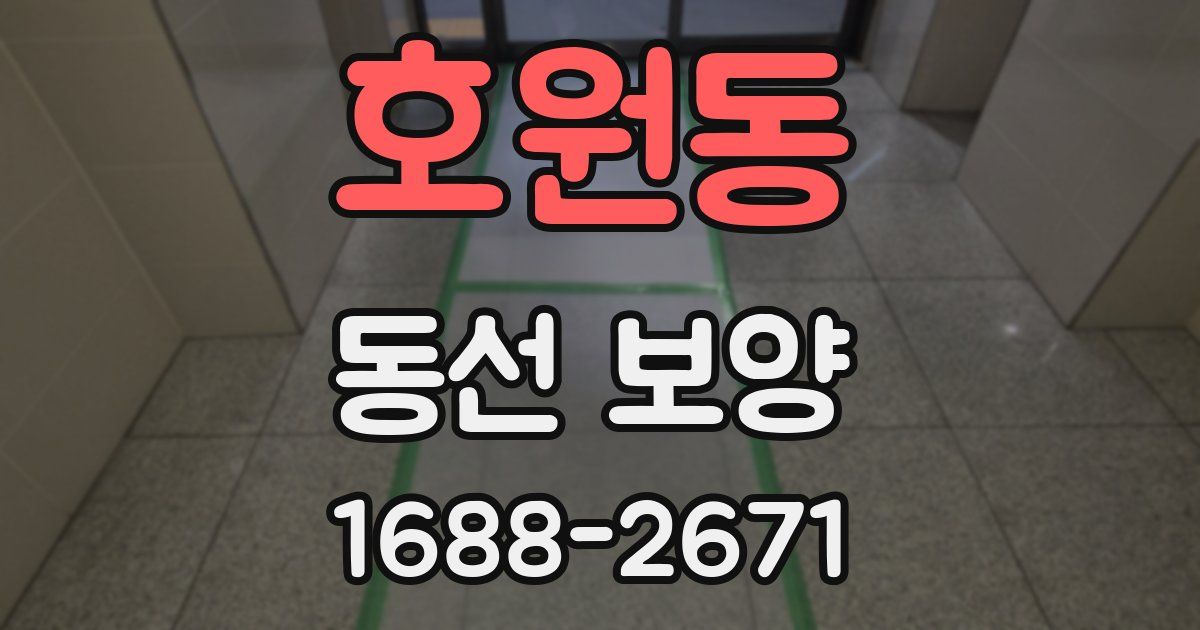 호원동 동선 보양