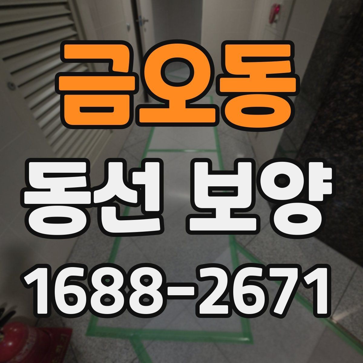 금오동 동선 보양 현장에서 발생하는 변수와 대처