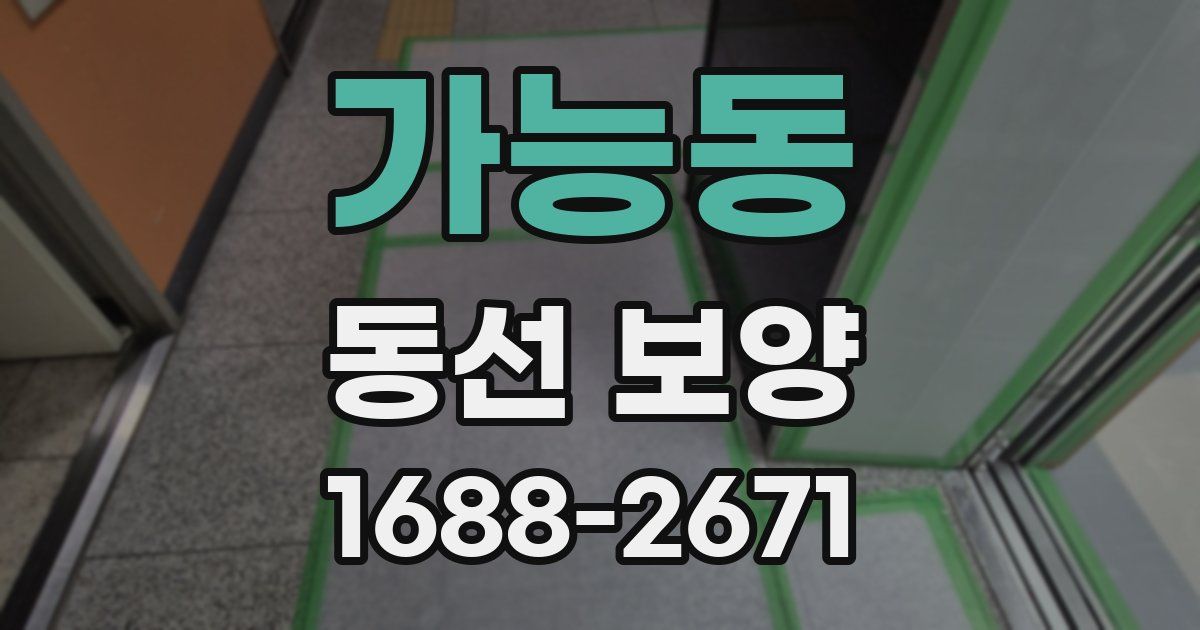 가능동 동선 보양