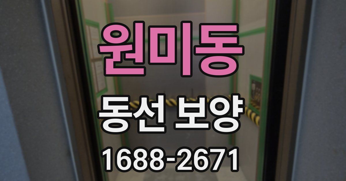 원미동 동선 보양
