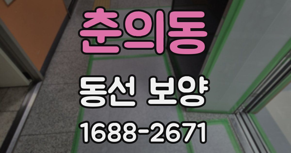 춘의동 동선 보양