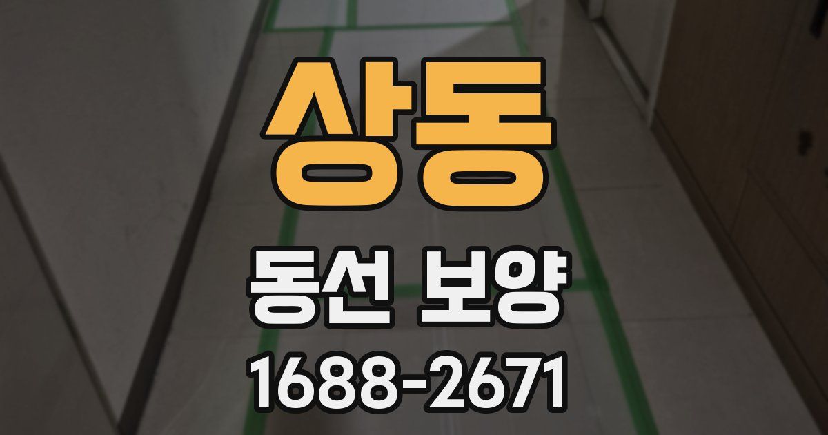 상동 동선 보양